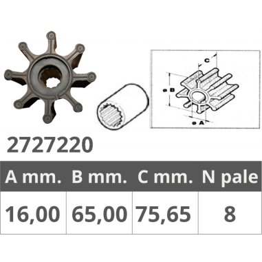 GIRANTE ORIGINALE JABSCO 17018-0001B