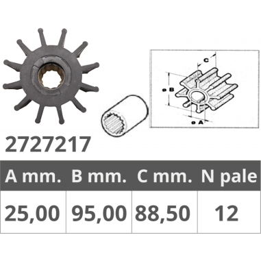 GIRANTE ORIGINALE JABSCO 17936-001/21676-0001/21676-0003