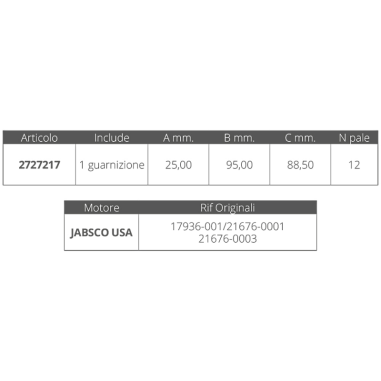 GIRANTE ORIGINALE JABSCO...