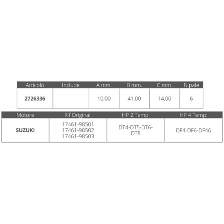 GIRANTE SUZUKI 2T 2-2,2-4-5-6-8 HP