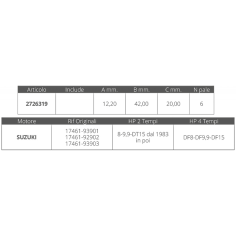 GIRANTE SUZUKI 2T 8-9,9 HP 2