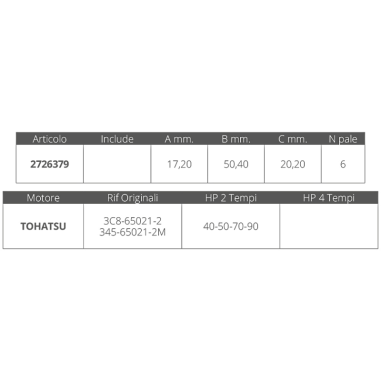 GIRANTE TOHATSU 2T 40-50 HP
