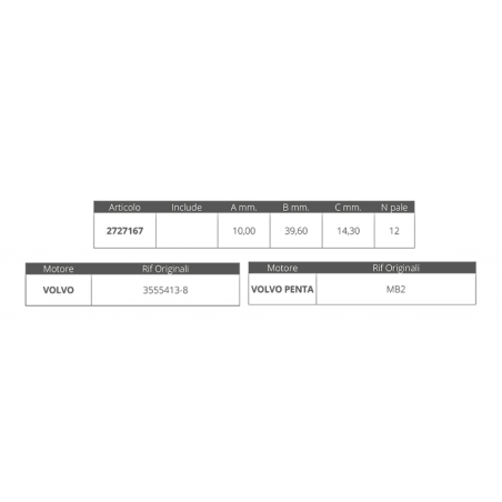 GIRANTE VOLVO 3555413-8