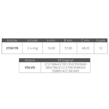 GIRANTE VOLVO 3842786