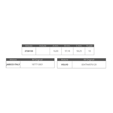 GIRANTE VOLVO RIF.OR.834794/876120
