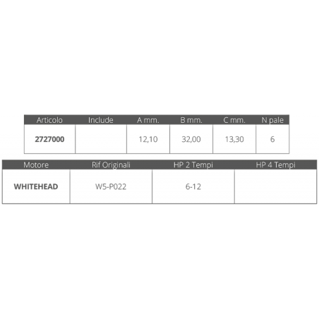 GIRANTE WHITEHEAD 2T 6-12 HP