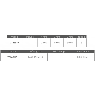 GIRANTE YAMAHA 4T F300-350