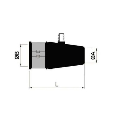 GIUNTO PER ASSE Ø MM.25