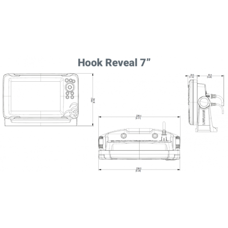 HOOK REVEAL  9" CON TRASD. 50/200 Khz