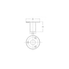 BOCCOLA INCASSO IN ACCIAIO INOX 316 2
