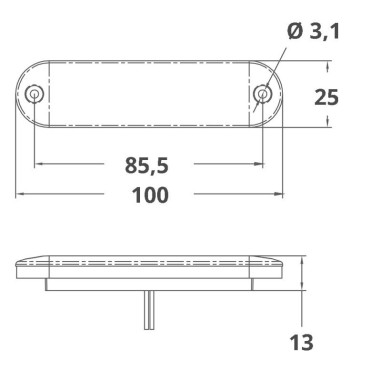 LUCE DI CORTESIA A 6 LED 12V