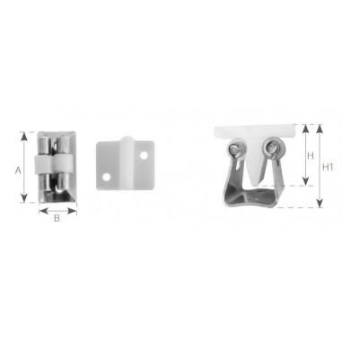 MOLLA FERMA PORTA INOX PICCOLA