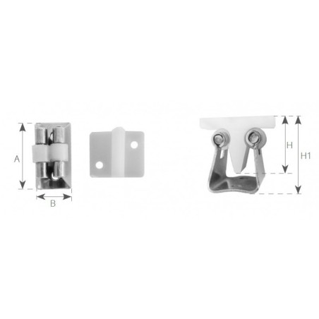 MOLLA FERMA PORTA INOX PICCOLA