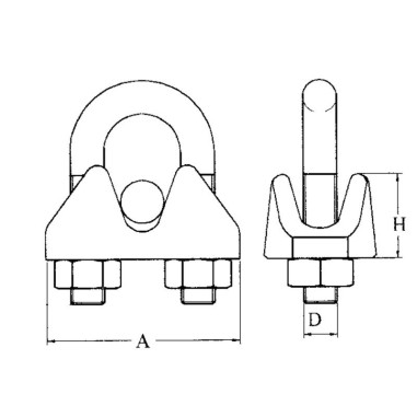 MORSETTO INOX 316 Ø MM.6