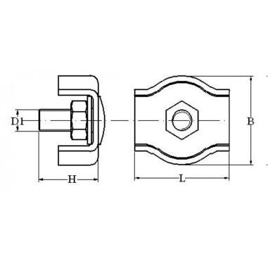 MORSETTO INOX 316 Ø MM.6