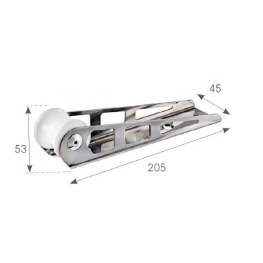 MUSONE DI PRUA INOX MM 205