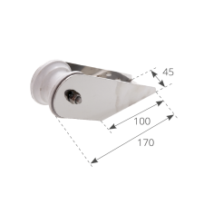 MUSONE DI PRUA INOX MM. 170 2
