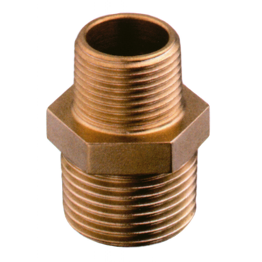 NIPLES M-M IN BRONZO DA 3/8-1/4