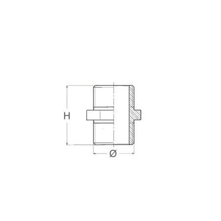 NIPLESS M-M IN BRONZO DA 3/4 A 1/2