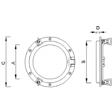 OBLO' CIRCOLARE Ø MM.207