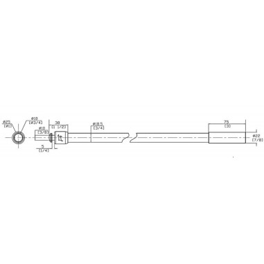 PALO PER SISTEMA SUNSHADE MT.1,845