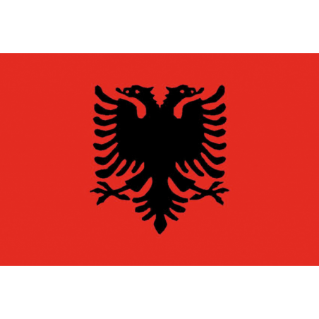 BANDIERA ALBANIA CM.30X45