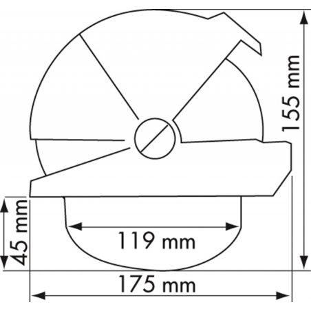 BUSSOLA BIANCA CON ROSA CONICA NERA
