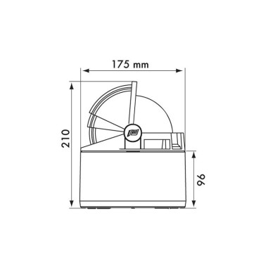 BUSSOLA BIANCA CON ROSA NERA E CHIESUOLA