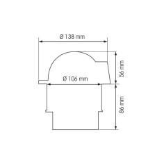 BUSSOLA BIANCA CON ROSA PIATTA NERA 2