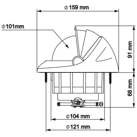 BUSSOLA BIANCA CON ROSA PIATTA NERA