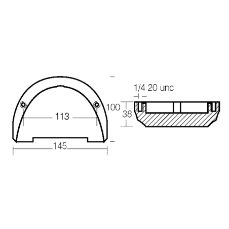 PLACCA IN ZINCO