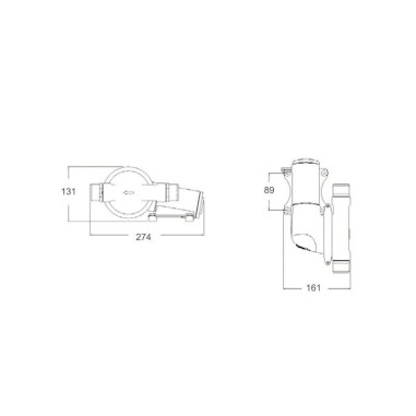POMPA SCARICO ACQUE NERE 12 V.