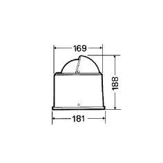 BUSSOLA NERA  GRADUAZIONE 2° CON CERTIFICATO Ri.Na 2