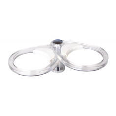 PORTABICCHIERE IN OTTONE CROMATO