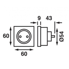 PRESA CORRENTE SCHUKO 2