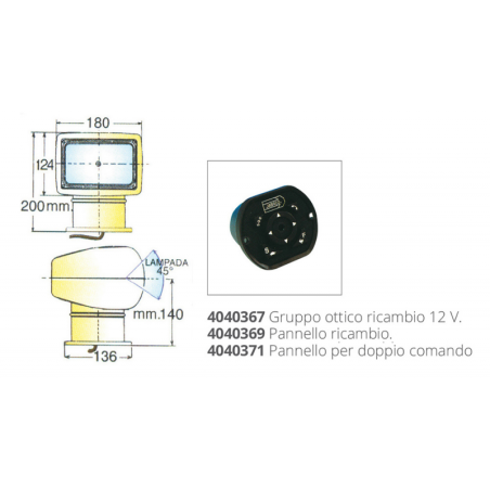 PROIETTORE 12V.