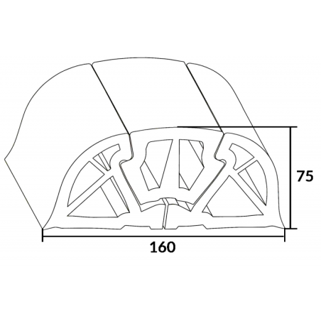 PROFILO BUMPER 160 BIANCO MT 2