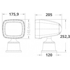 PROIETTORE RADIO COMANDATO STAGNO A LED 2