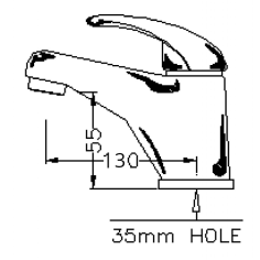 RUBINETTO MISCELATORE LAVABO 2