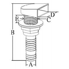 SCARICO A MARE IN PVC 19/25 2