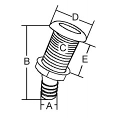 SCARICO AUTOSVUOTANTE Ø MM. 38 2