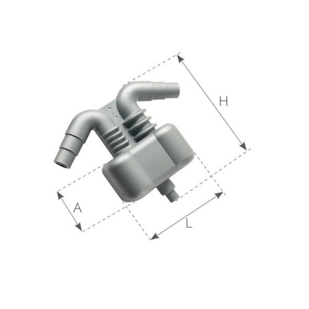 SEPARATORE ACQUA/GAS CAPACITA' LT.2,5