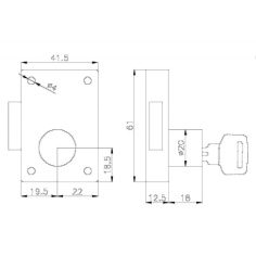 SERRATURA DA APPOGGIO DESTRA 2