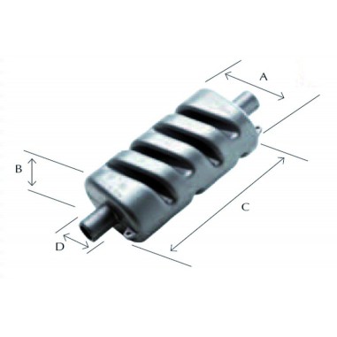 SILENZIATORE Ø MM.50