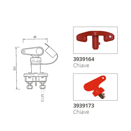 STACCA BATTERIA UNIPOLARE