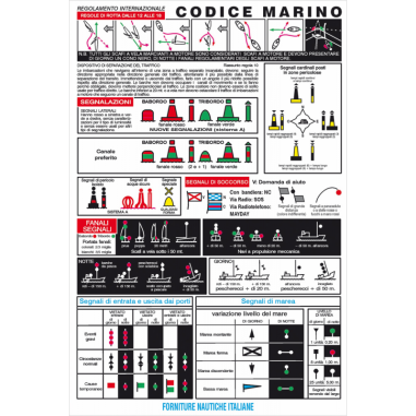 TABELLA CODICE MARINO CM. 16X24