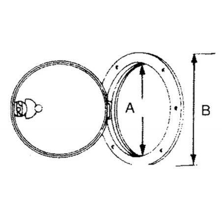 TAPPO ISPEZIONE BIANCO Ø MM.230