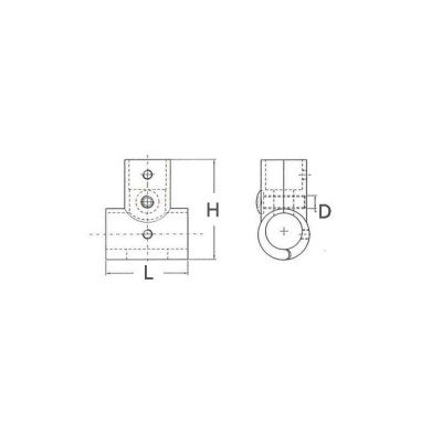 TEE A 90° Ø MM.22