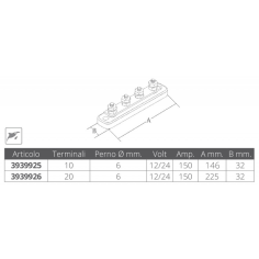 TERMINALE A 20 CONTATTI 2