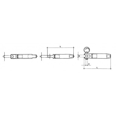 TERMINALE OCCHIO INOX 316 Ø MM.8,5